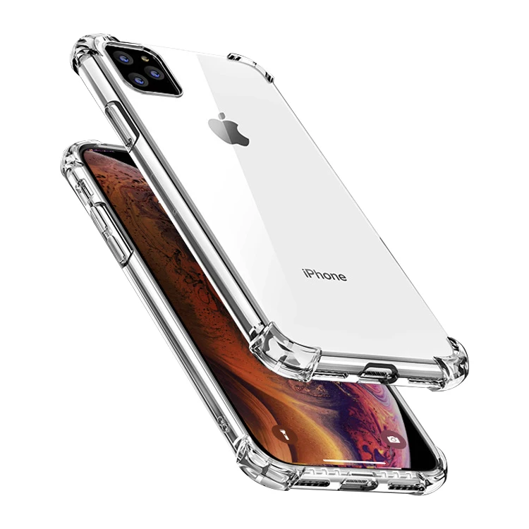 

For iPhone 12 Clear Case,Shockproof Transparent Bumper TPU Clear Phone Case for iPhone 12 Pro Max XS 11 Pro Case