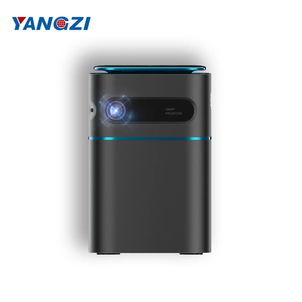

2021 Newretro projector Android Projector Portable Video 1080P Wireless Projector for home thearter T13S, Gray