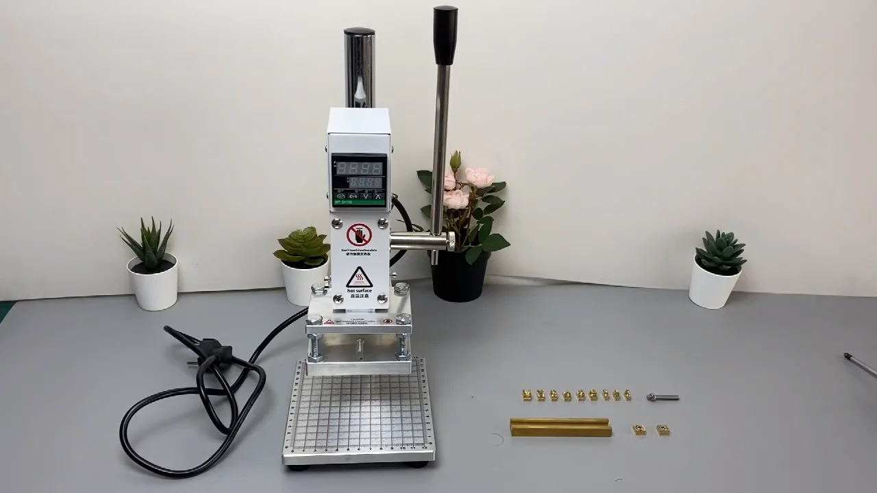 Digital Leather T Slot Hot Foil Stamping Machine With 60 Brass Letters