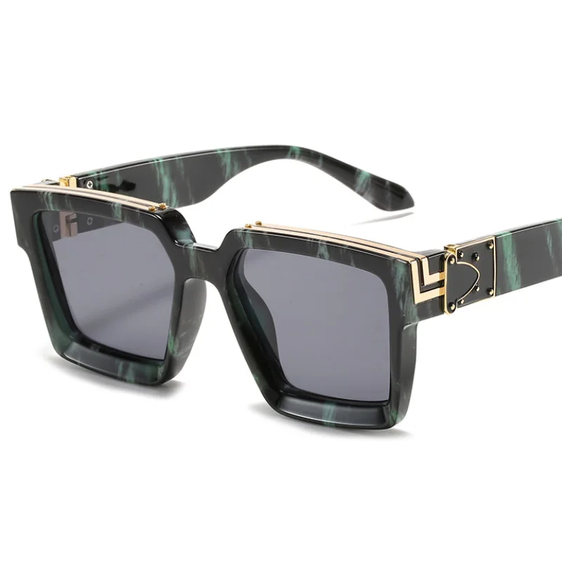 

Fashion Uv400 men women Oversize 1.1 custom lv millionaires sunglasses 2021 WITHOUT LOGO