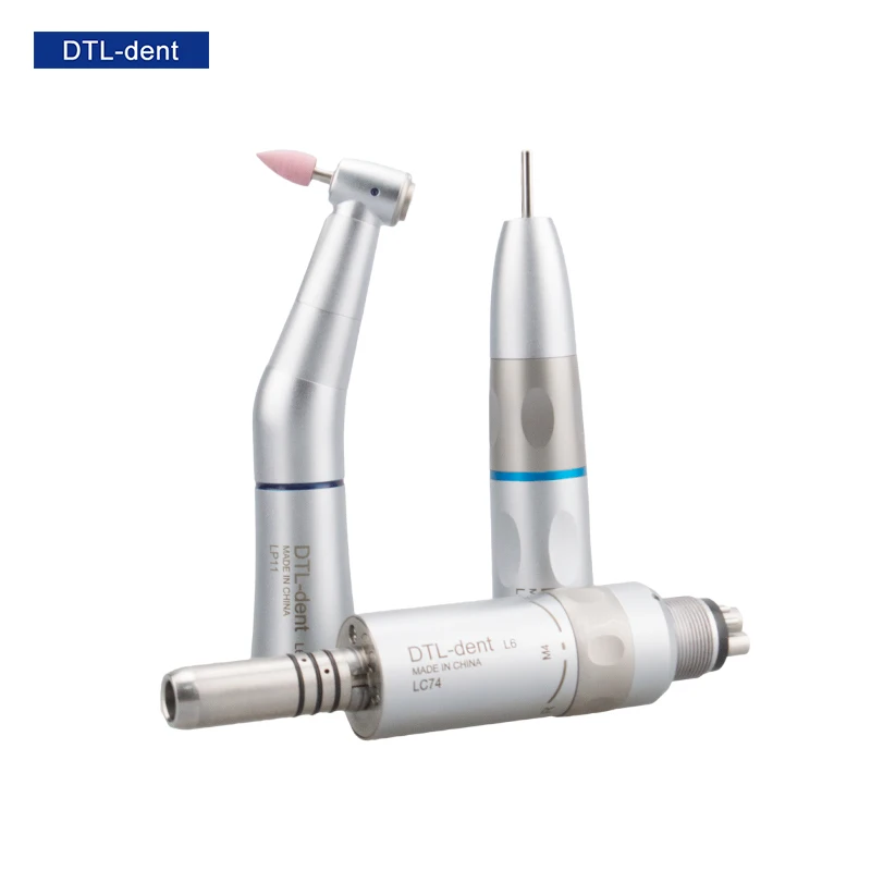 

low speed handpiece set with 4 hole internal water air motor straight dental handpiece slow speed contra angle dental handpiece