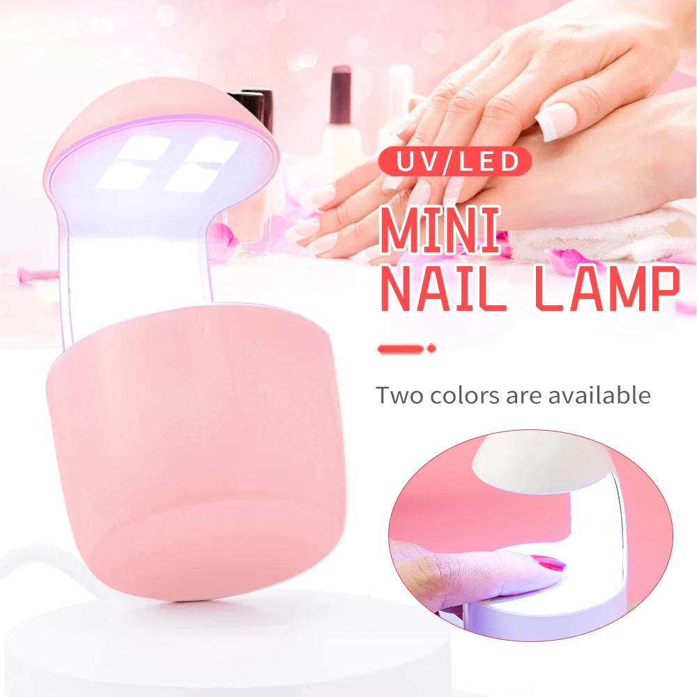 

Big Sale Mini Portable Led Nail Lamp Poly Gel Nail Kit With Lamp 8W Electric Mini Nail Lamp, White pink/or can customize for you