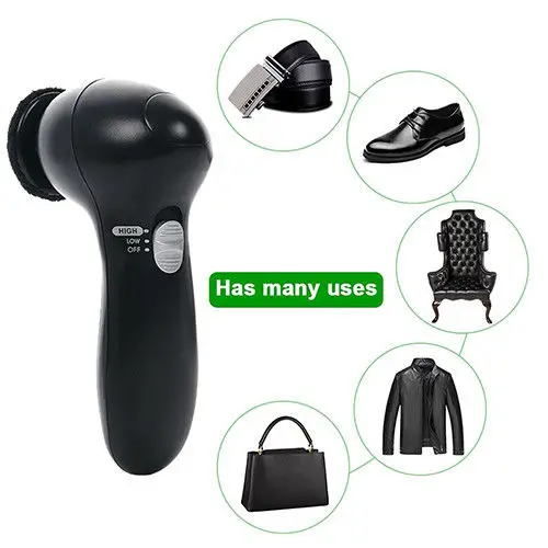 

Electric Shoes Polisher Handheld Cleaning Machine Leather Shine Brush Shoes Cleaning Brush Kit for Leather Bags Clothes