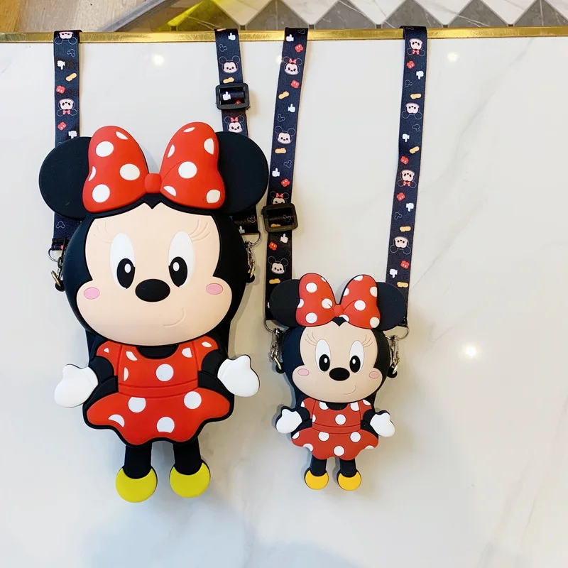 

cute mickey minnie with feet purse wallet coin bag popular silicone jelly mickey minnie mouse coin purse handbags for kid woman