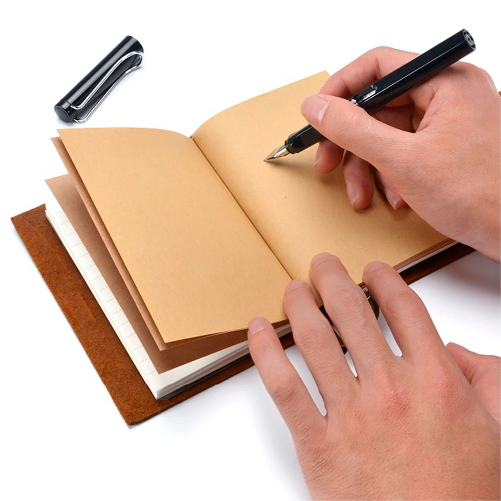 Top Grade Cow Leather Hardcover Notebook Stylish Wander Journals with Supple Grade Dowling Paper for Classroom Gift Promotions