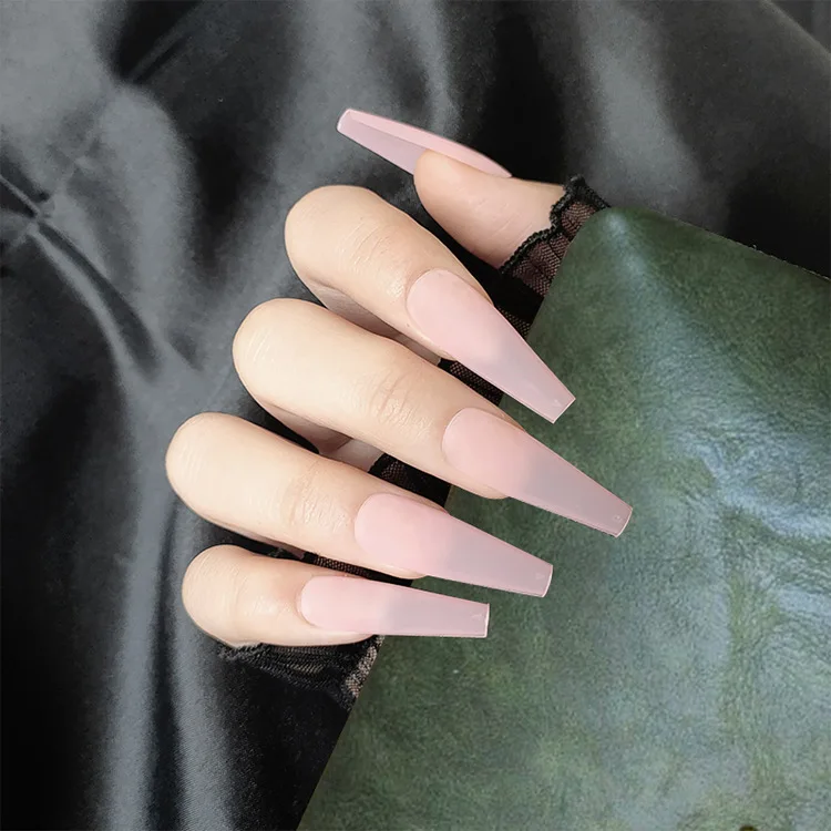 

Ballerina Press On Nails Full Cover Coffin Nails Faux Ongle Extension Fake Presson Artificial Fingernails Extra Long Nail Tips, Colorful