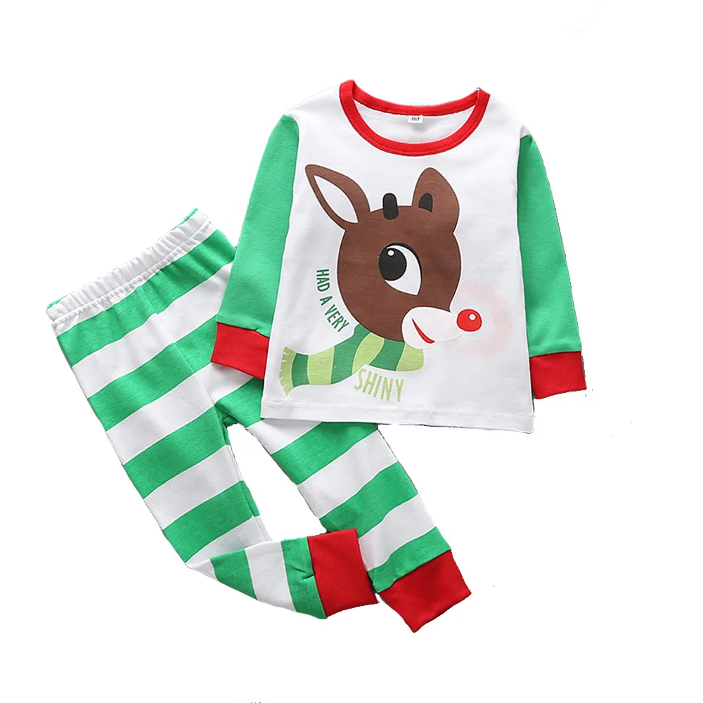 

15 STYLES Newest Fashion Stripe Unisex Cotton Household Kids Christmas Pajamas