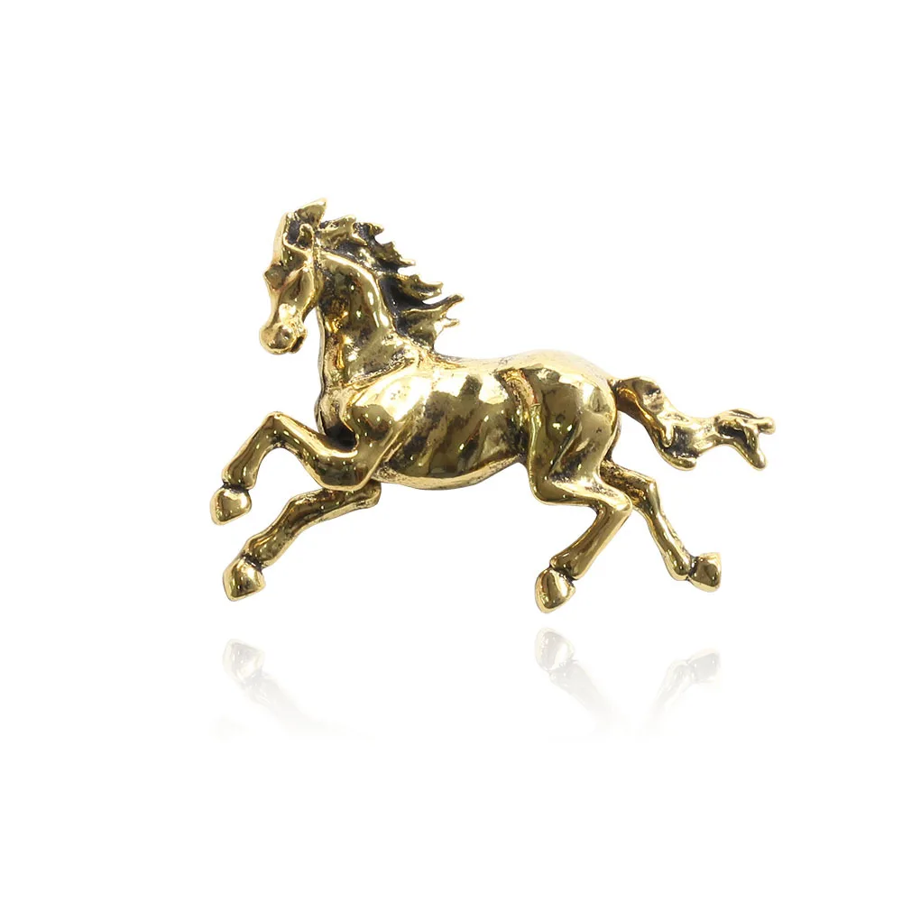 Wholesale Women Vintage Gold/Silver/Black Horse Brooches