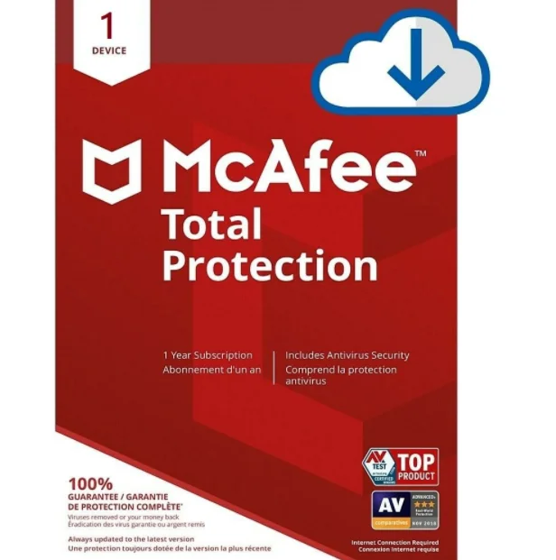 

McAfee Multi Device software total protection Live Safe Mcafee 1 year 3 device Antivirus license key Software