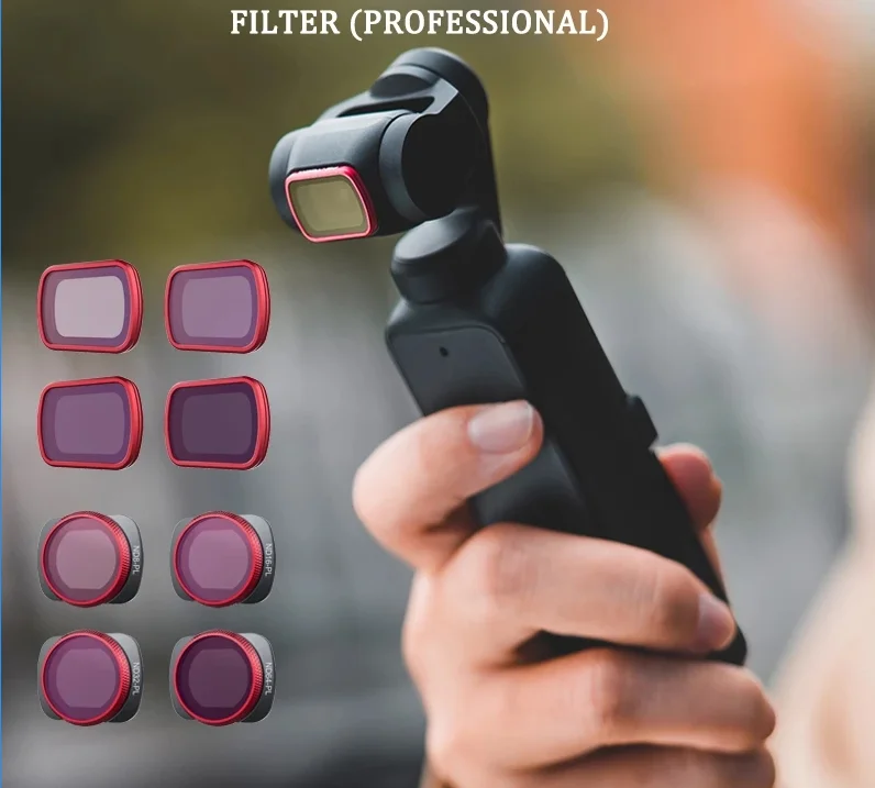 

PGYTECH Osmo Pocket 2/ Pocket Filter CPL UV ND8/16/32/64 NDPL8/16/32/64 VND2-5 6-9 Lens Filter for DJI osmo pocket/Pocket 2