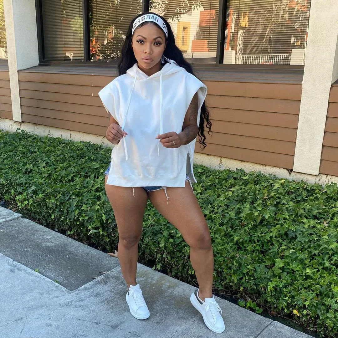 

2022 New Arrivals Oversized Hoodie Womens Trend Solid Color Sleeveless Hoodie Women Summer Plus Size Women's Hoodies Sweatshirts, 2 colors