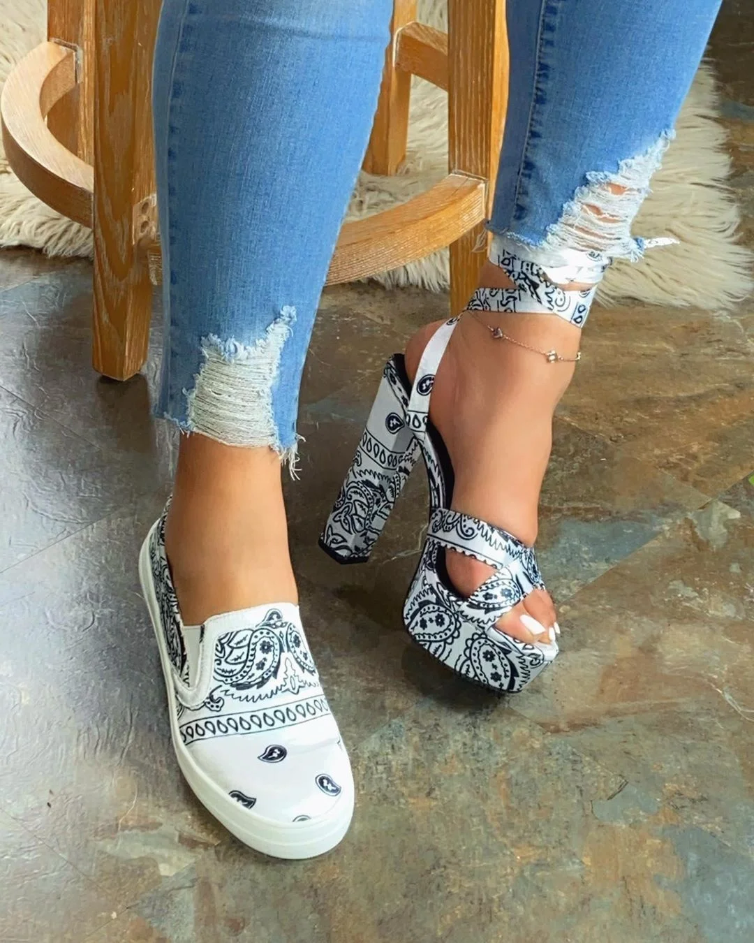 

2021 New Arrivals Women Casual Flat Bandana Canvas Shoes Cheap Ladies Slides Footwear Breathable Soft Women Leisure Canvas Shoes