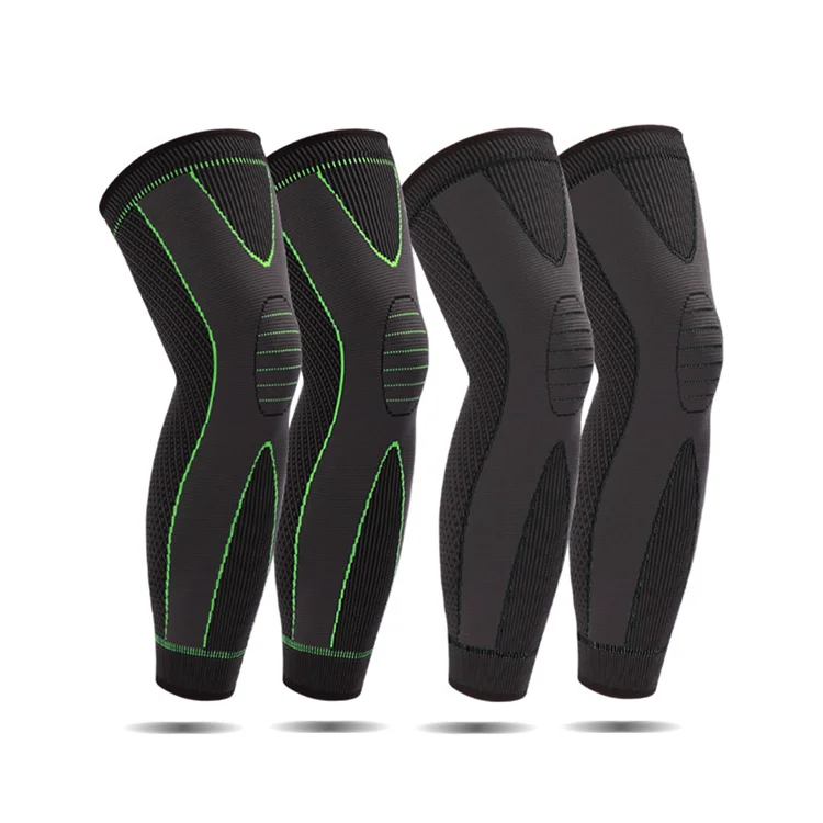 

Full Leg long knee sleeve Compression running cycling leg sleeve Knee Pads,knee compression sleeve, As picture