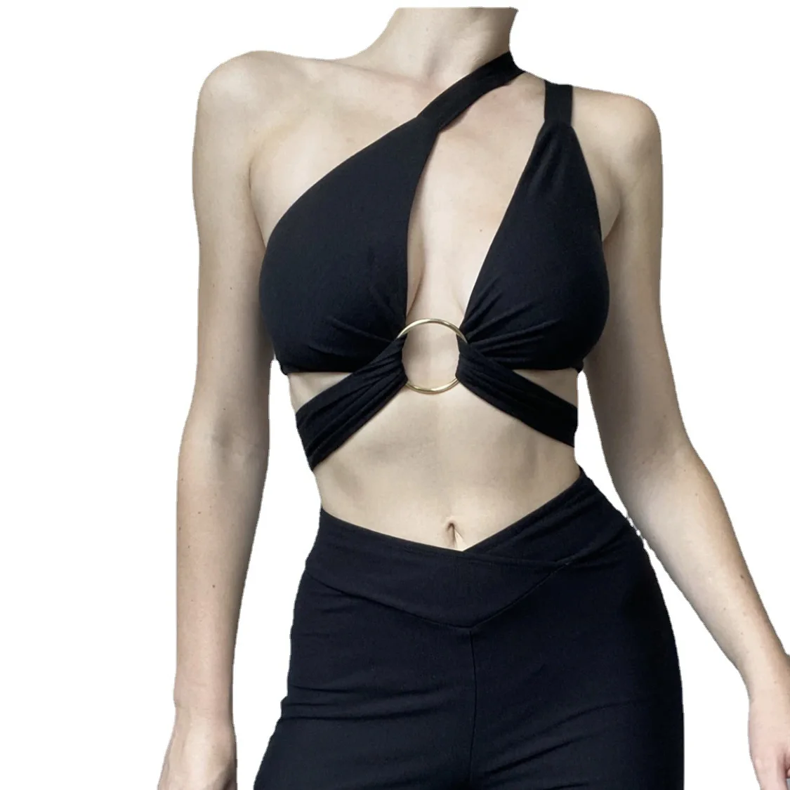 

2022 new arrivals summer collection bandage halter design women fashion sexy crop top