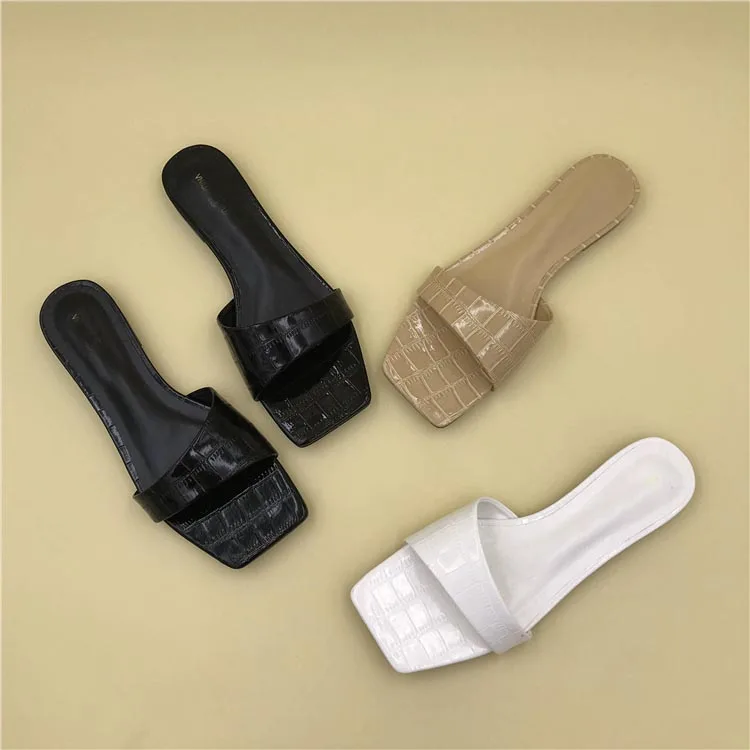 

wholesale new arrival one piece women flat slippers sandals