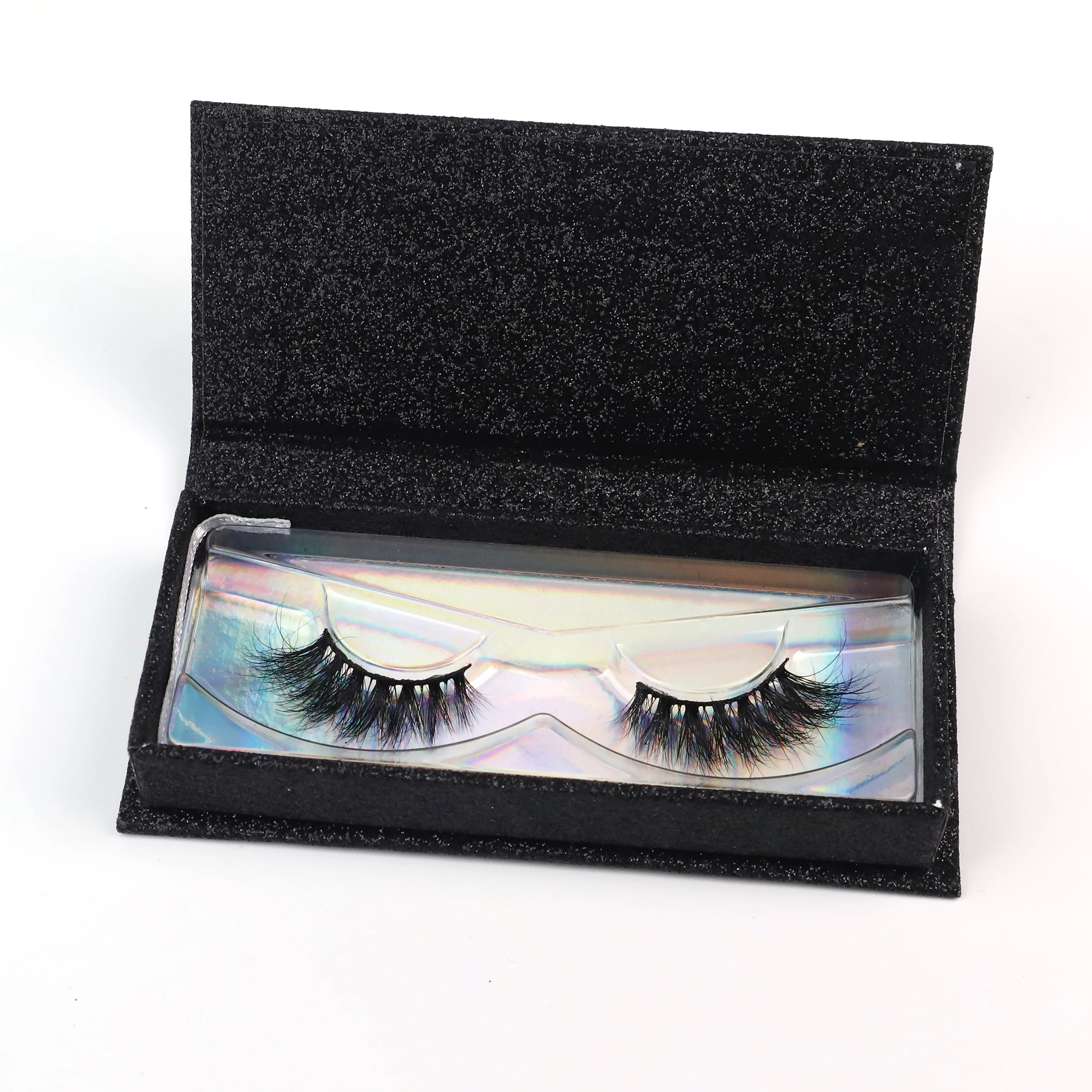 

Customized Box Design 3d mink eyelash vendor with custom packaging, Black, colorful
