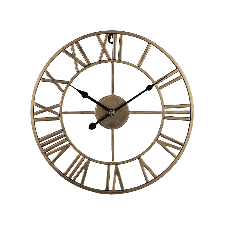 

Durable Using Low Price Simple Modern Home Decorative Circular Iron Wall Clock