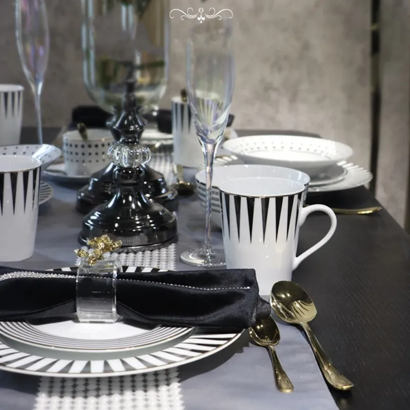 

Blue Restaurant Porcelain Dinnerware Sets Tableware Catering Porcelain Dinner
