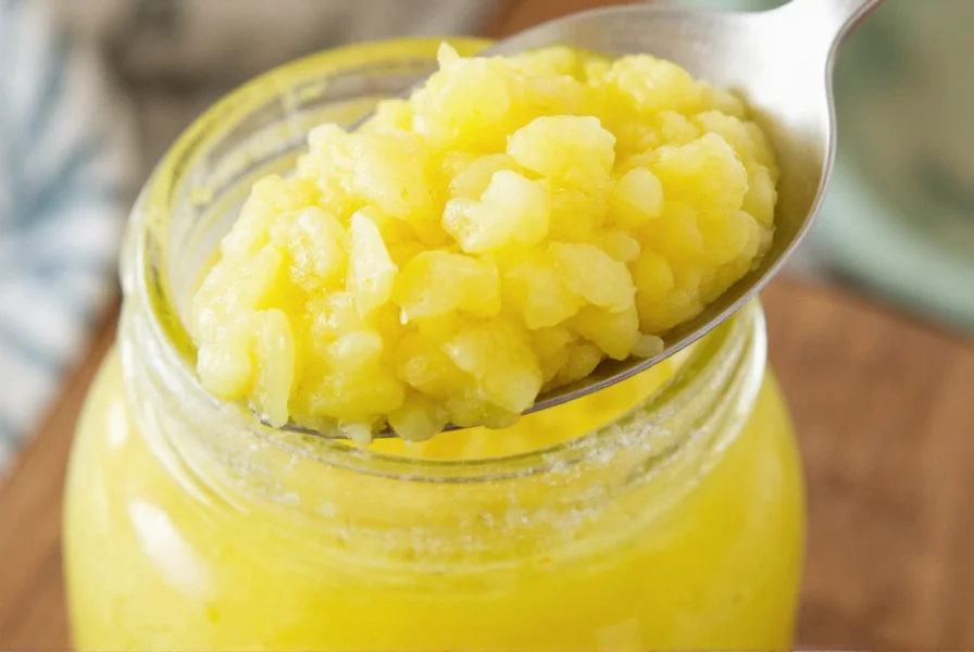 Bottle of pineapple vinaigrette