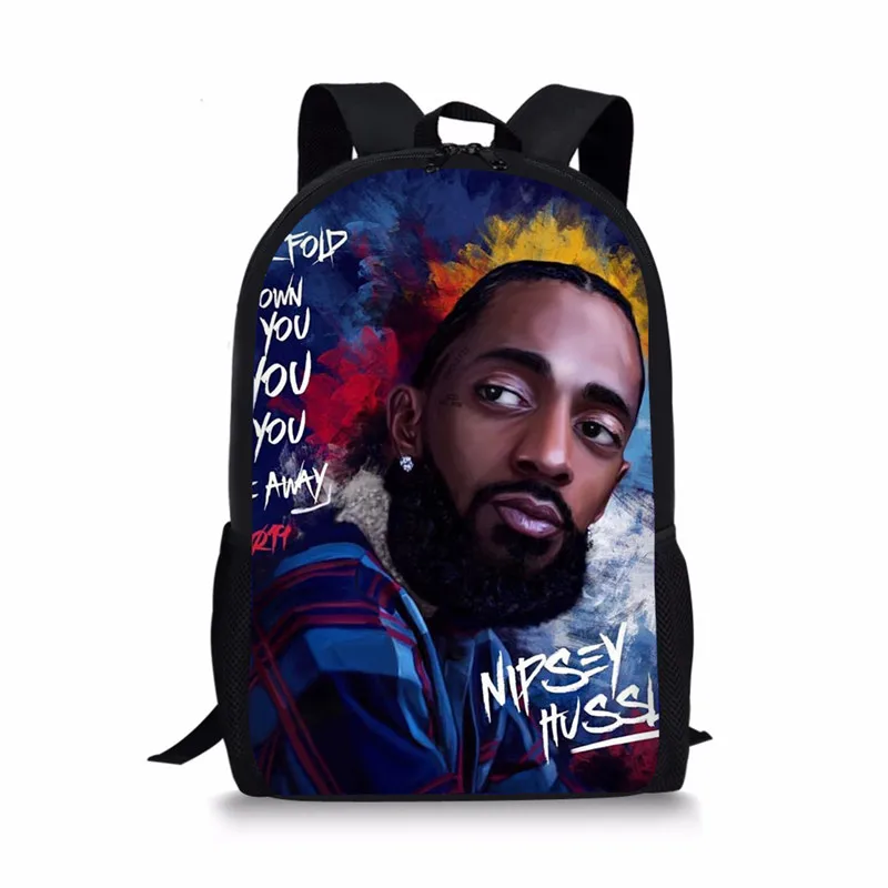 

Nipsey Hussle Printed Customized Bag Pack Mochilas Escolares school bags kids backpack For Man Teenager