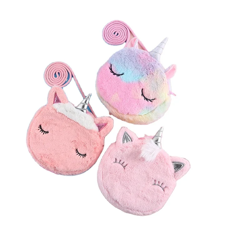 

Cartoon Cute Coin Purse Girl Personality Kids Unicorn Bag Children Messenger Single Shoulder Bags Handbags Mini Bags, Picture