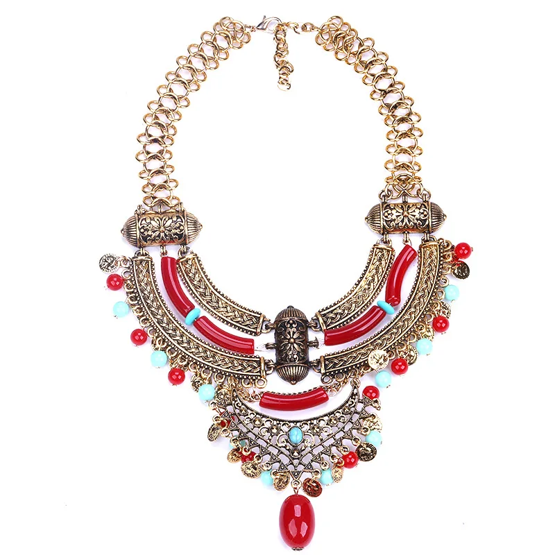 

Brass & Beads Latest Design For Hot Selling Necklace, 18k gold