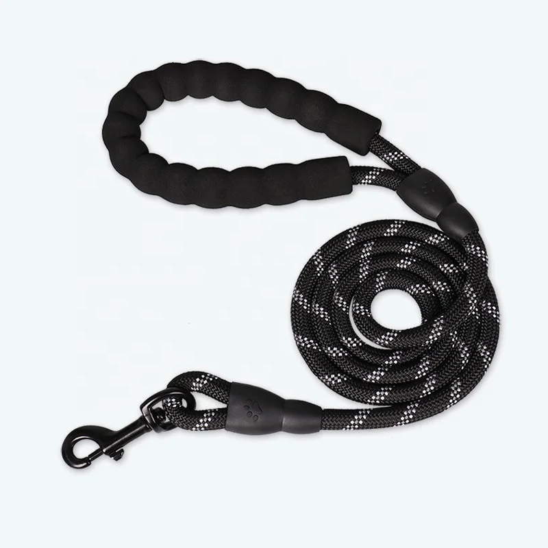 

High Quality Reflective Tough Braided Delicate Appearance Luminous Elastic Custom Logo Pet Dog Nylon Leash