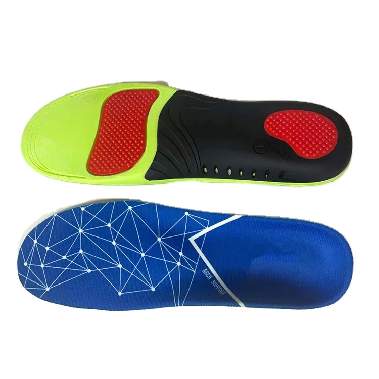 

New design eva shoe foot care relief pain orthotic arch support pu correction flat foot insole for shoes