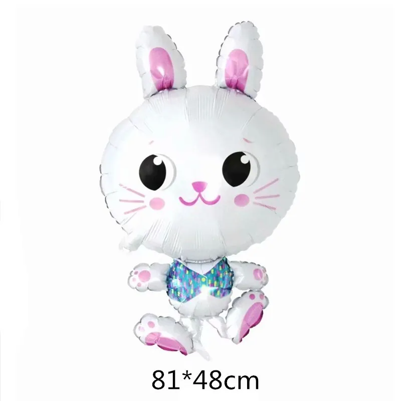 

Easter aluminum film balloons bunny egg shape cartoon aluminum foil balloons wholesale birthday party decoration toy balloons