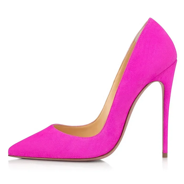 

2021 Factory Direct Sale Women High Quality 12cm Large Size Pointed Toe High Heel Pumps Shoes