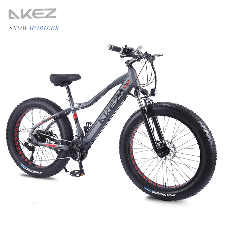 

26*4.0inch Fat Tire Electric Bicycle Aluminum Mountain Bike 36V10.4A 350W Powerful bike 27speed /Snow/Beach Cross Country Bike