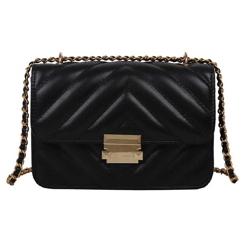 

2021 Wholesale Fashion Women Hand Bags Small Designer Chain Shoulder bag Pu Leather Ladies Crossbody Messenger Bags Purses, 3 colors