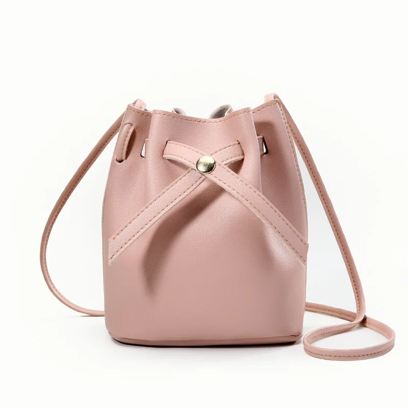 

2019 New fashion bucket bag slung shoulder bag handbags women PU bag