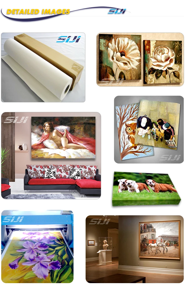 China art supplies 100% cotton rolled canvas print for inkjet printing