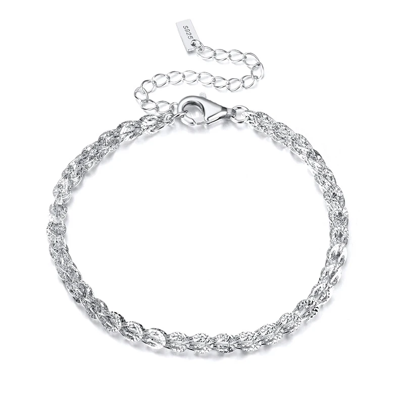 

Fashion Silver Bracelet 925 Sterling Silver Jewelry For Women Men Ladies Phoenix Tail Chain Adjustable Silver Jewelry Bracelet