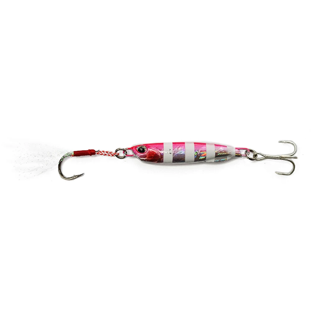 

Leading 4.8cm 10g Metal Jig Shore Casting Micro Jigging Lure Lead Fish Salt Water Sea Fishing Pesca Jig Heads, 5 colors lead jig