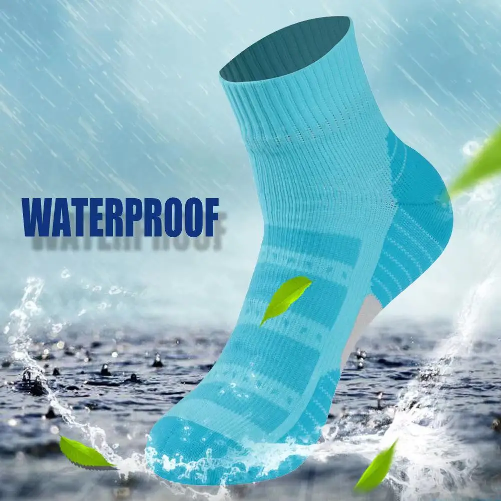 

100% Waterproof Winter Socks Thermal Dry feet Outdoor Wudu Muslim Fishing Cycling Trekking Cold store Warm Water proof Socks, Black