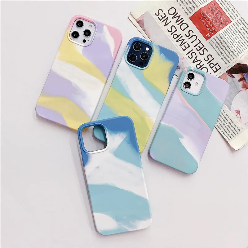 

Colorful Unique Anti-slip Shockproof Liquid Silicone Microfiber Phone Cases For iPhone 12 Pro Max