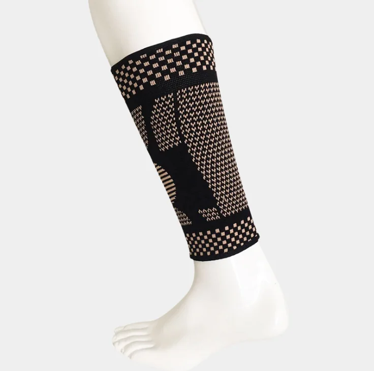 

Good Quality Compression Calf Sleeve Support Fitness Elastic Leg Protector for Running Jumping Gym Basketball Sports, As shown