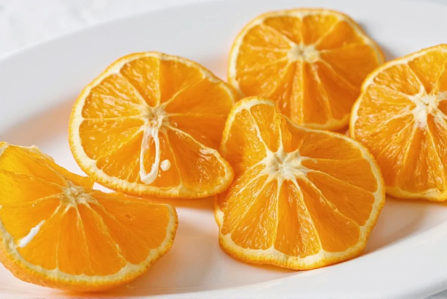 Dried orange zest in baking