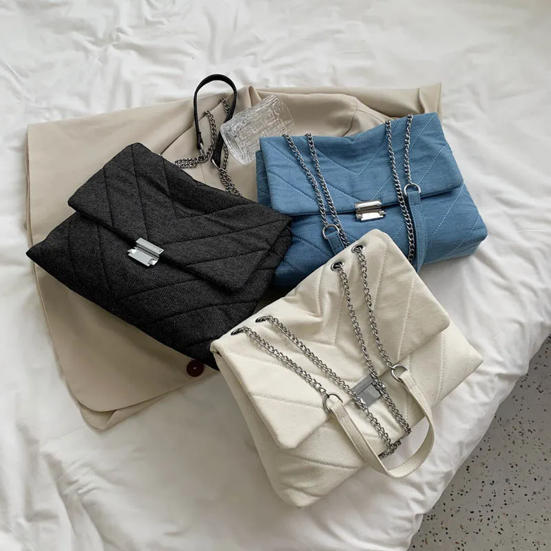 

Luxury Messenger Bags Chain Shoulder Embroidery Crossbody Bag Women, Mutil-color