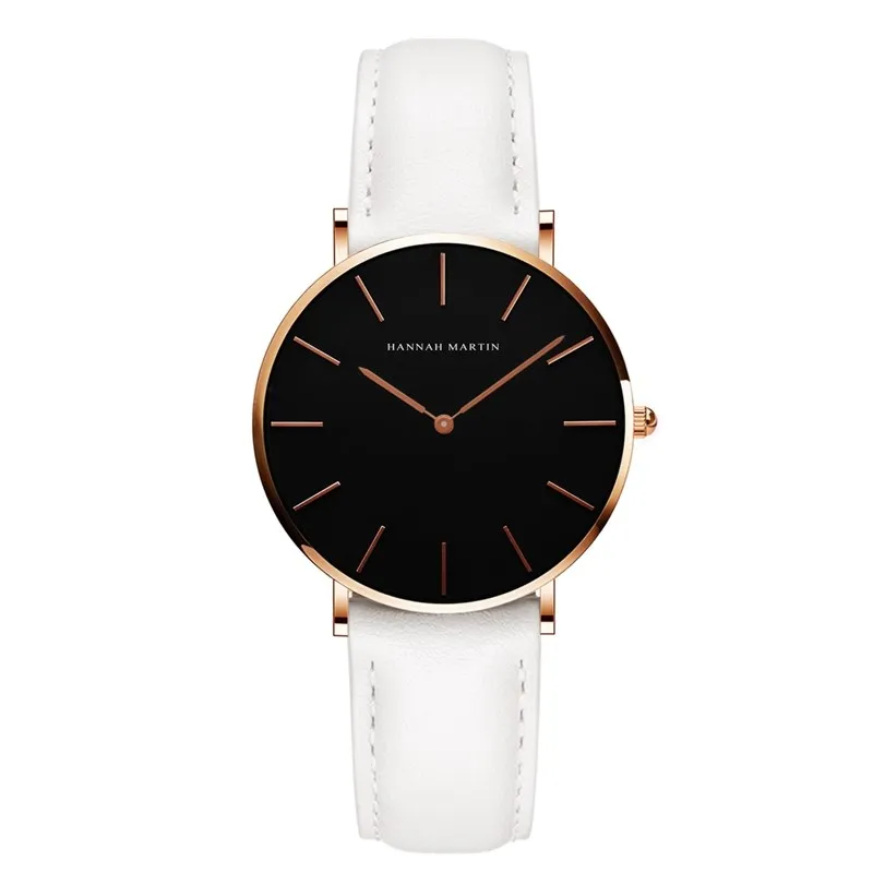 

Manufacturer Direct Sell Vintage Fashion Casual Waterproof Ladies Wrist Watches Simple Black Big Dial Girl Hand Watch, 9 colors