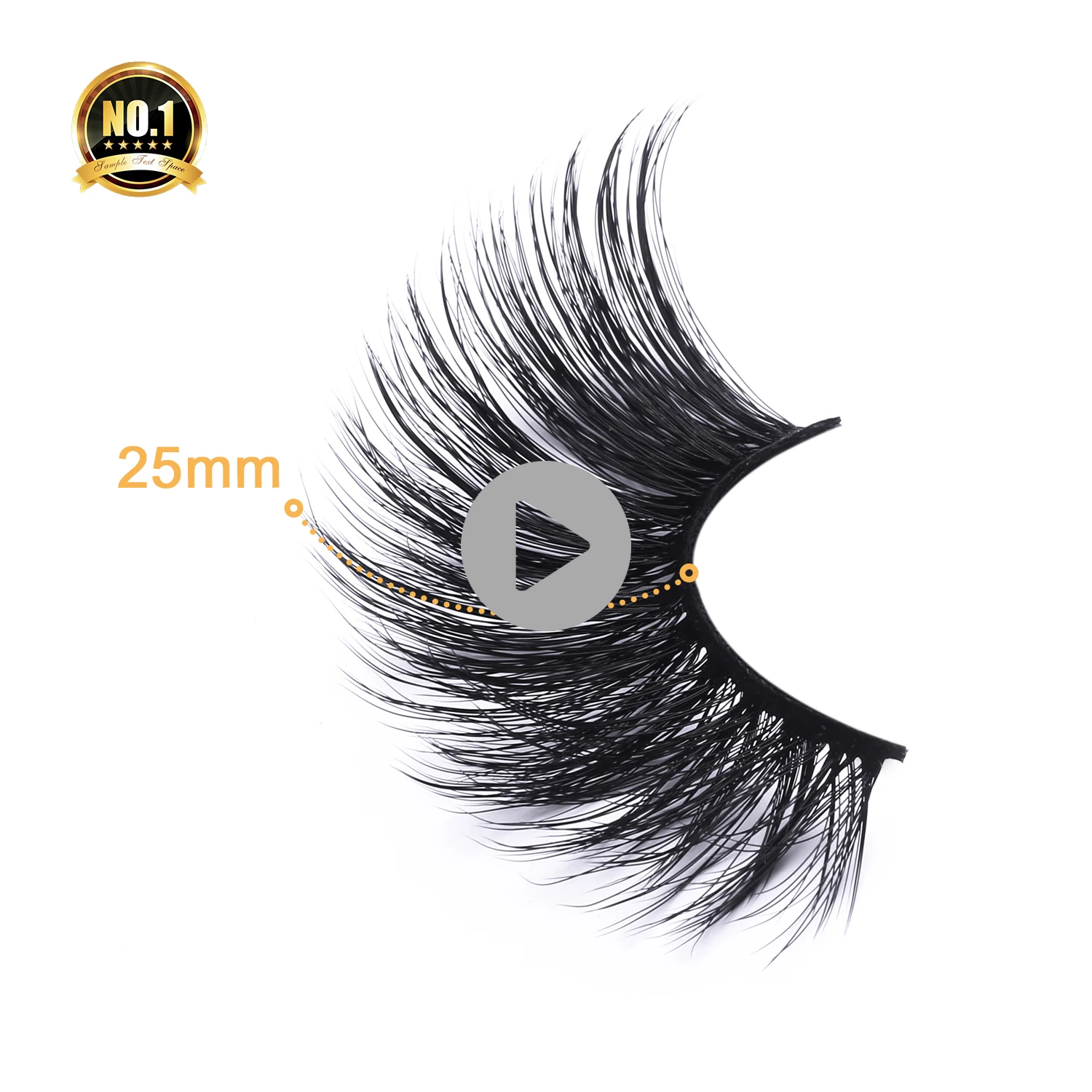 

CK-15.1 Eyelash Packaging Box wholesale 25MM mink eyelashes 2020 soararc mink lashes, Black