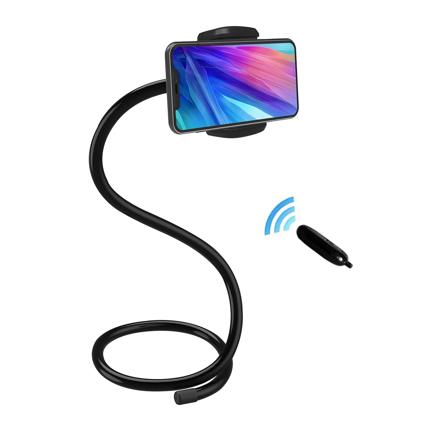 

Lykan 360 Degree Rotation Selfie Stick adjustable neck flexible lazy car cell mobile phone holder stand