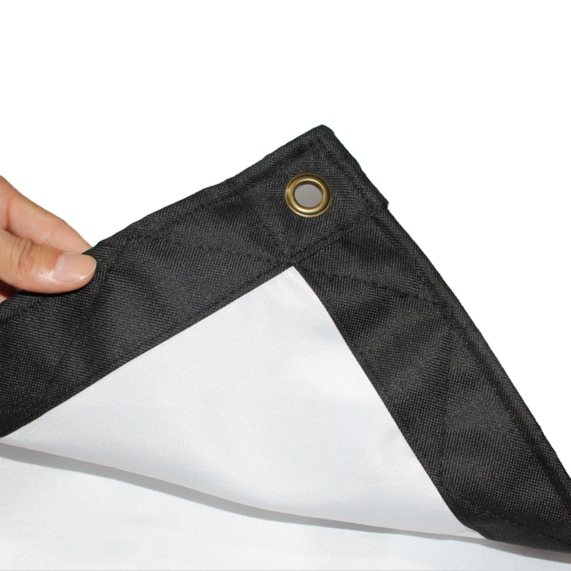 

100 Inch Portable Movie Screen Canvas Fabric Projection Curtain Foldable 16:9 / 4:3 for Outdoor/Indoor movie