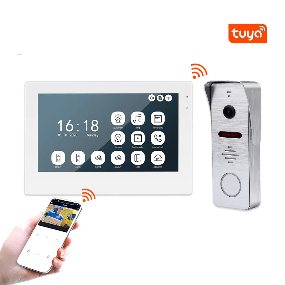 

Hot sell Home security video door phone with control entry system for villa