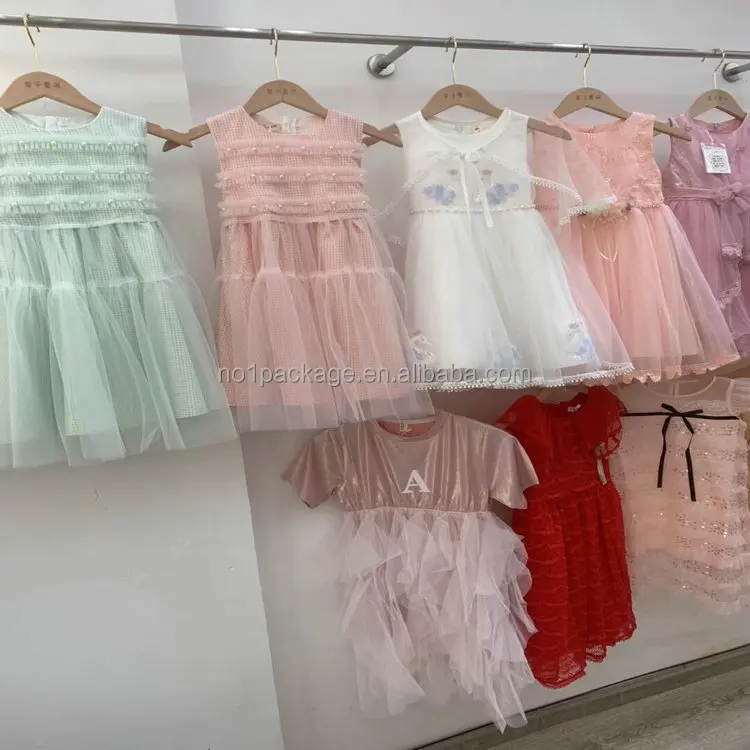 

3.85 Dollar Model YH-TD008 YIHAO Factory Ages 4-10 Years Good Quality Big Kids Mix Styles girls' evening dresses