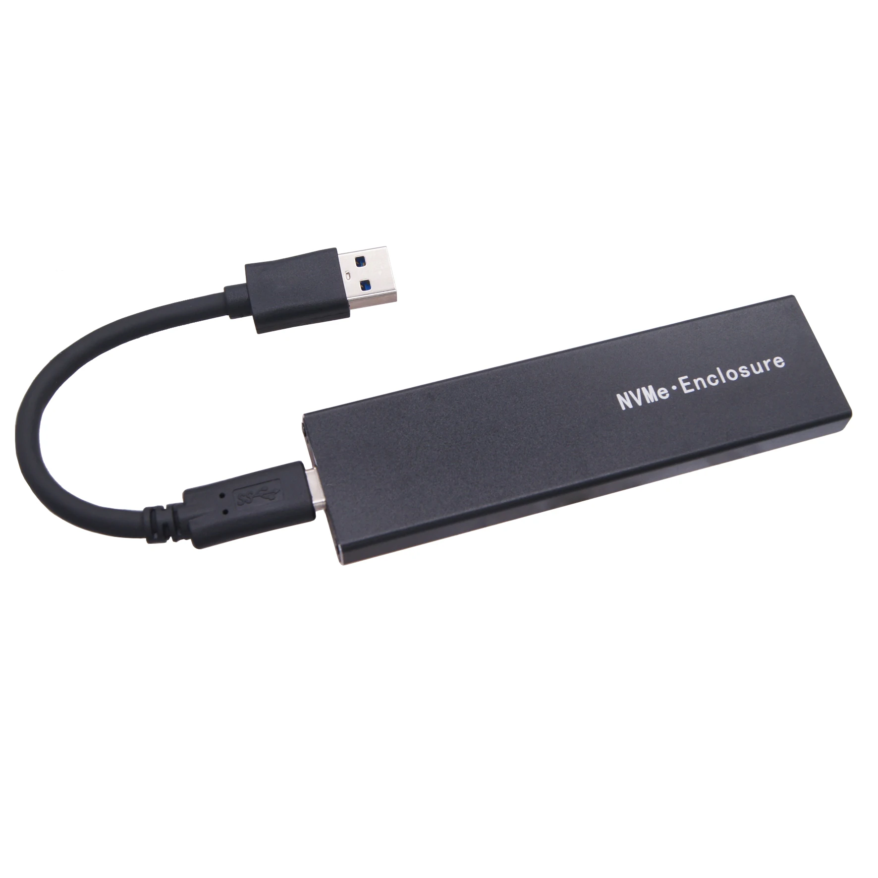 

Factory Price NVMe Protocol M.2 NVMe to USB3.1 GEN2 type C SSD Metal Hard Disk Enclosure, Black