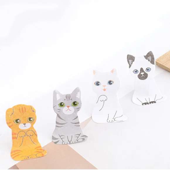 

Animal Shaped Creative Cartoon N Times Sticky Notes Cute Cat Sticky Notes