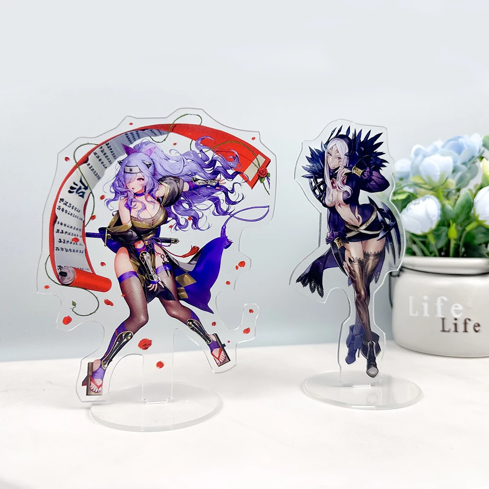 Customized Holographic Charm Acrylic Stand Personality Display Stand Double Sided Transparent Printing Promotional Gifts
